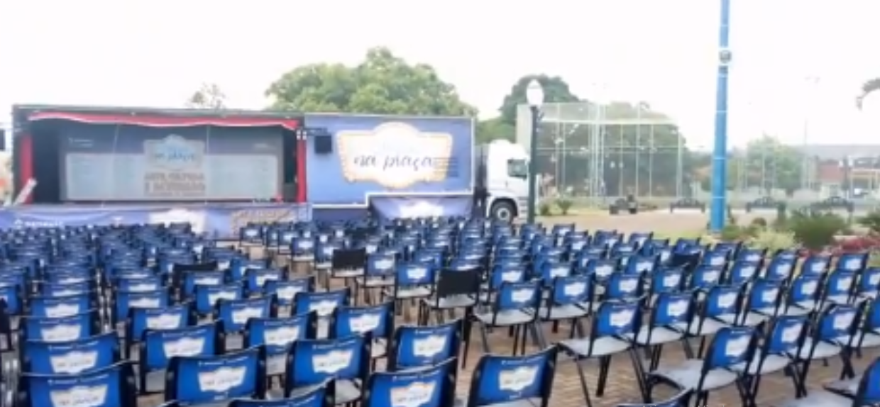 Previa do Cinema na Praça dia 8 de novembro
